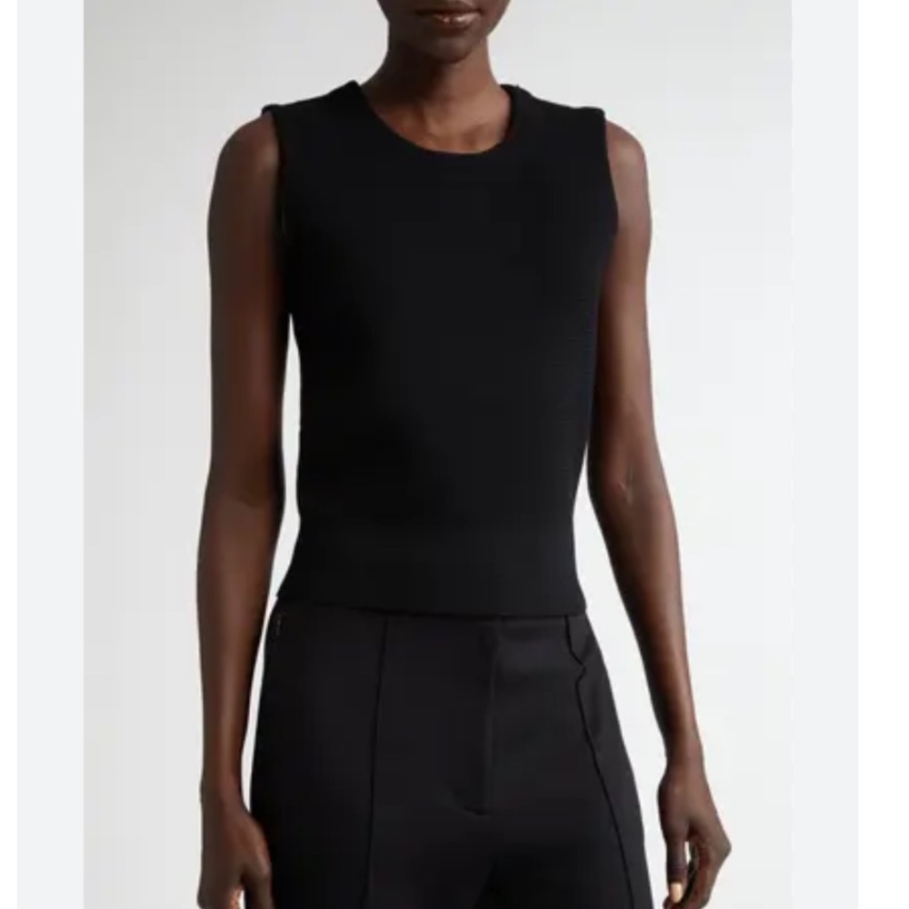 J12 St. John‎ Black Sleeveless Knit Top